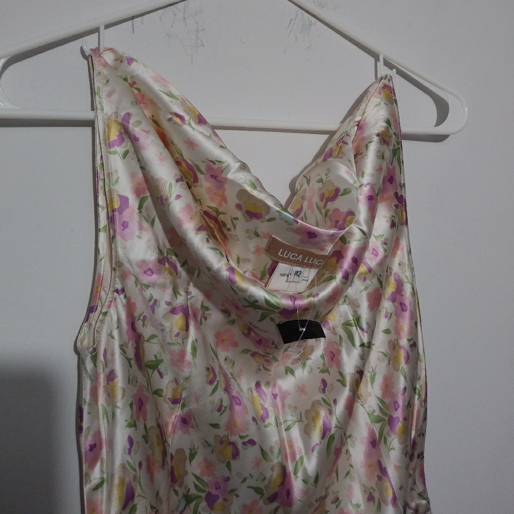 Luca Luca Floral silk dress